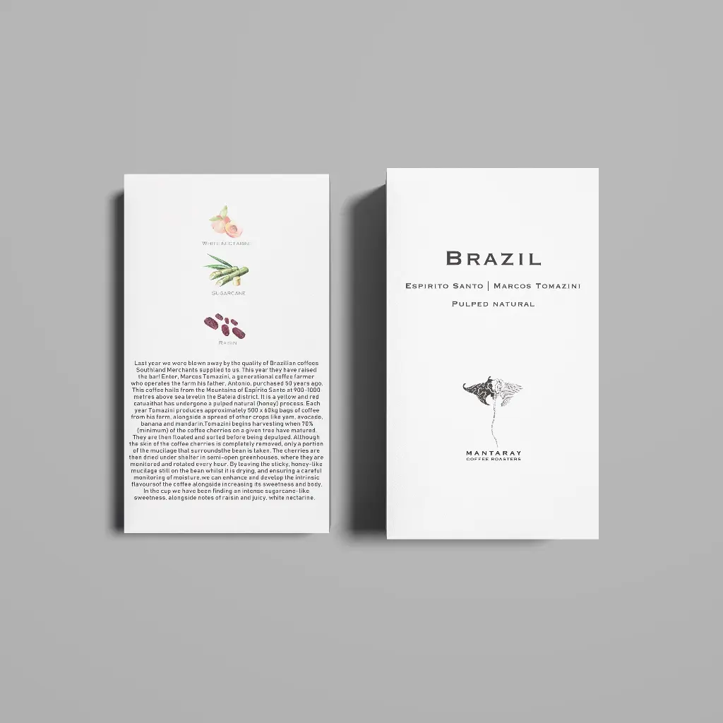 Brazil Espirito Santo | Marcos Tomazini Pulped Natural (Single Origin Filter)